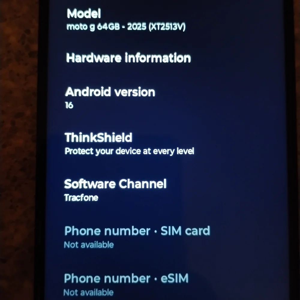 Motorola Smartphone - Black. Total Wireless. Moto G 5g 2025 64 Gigs.